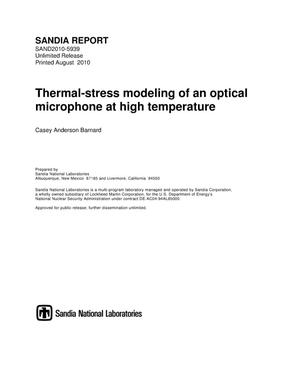 Thermal-stress modeling of an optical microphone at high temperature.