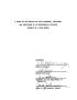 Thesis or Dissertation: A Study of the Effects on Pupil Problems, Attitudes, and Discipline o…