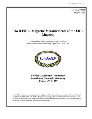 R&D ERL: Magnetic measurements of the ERL magnets