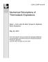 Article: Numerical Simulations of Thermobaric Explosions
