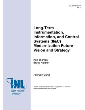 Long-Term Instrumentation, Information, and Control Systems (II&C) Modernization Future Vision and Strategy