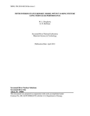 FIFTH INTERIM STATUS REPORT: MODEL 9975 PCV O-RING FIXTURE LONG-TERM LEAK PERFORMANCE