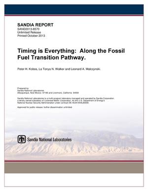 Primary view of object titled 'Timing is everything : along the fossil fuel transition pathway.'.