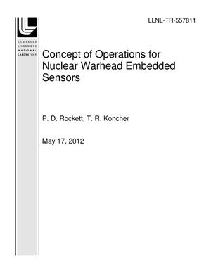 Concept of Operations for Nuclear Warhead Embedded Sensors