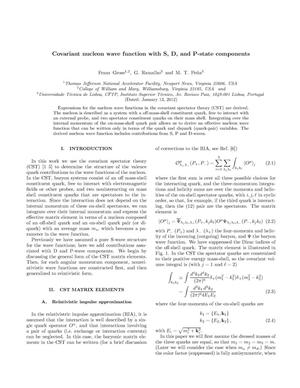 Covariant nucleon wave function with S, D, and P-state components