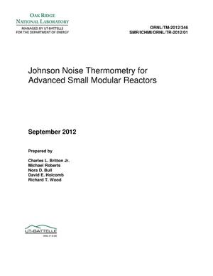 Johnson Noise Thermometry for Advanced Small Modular Reactors