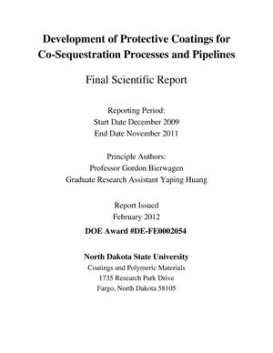 Development of Protective Coatings for Co-Sequestration Processes and Pipelines
