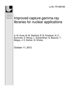 Improved capture gamma-ray libraries for nuclear applications