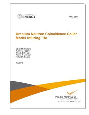 Uranium Neutron Coincidence Collar Model Utilizing 3He