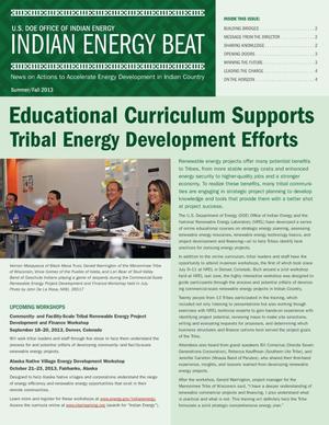Educational Curriculum Supports Tribal Energy Development Efforts (Newsletter)