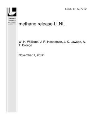 methane release LLNL