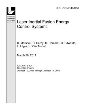 Laser Inertial Fusion Energy Control Systems