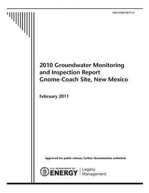 2010 Groundwater Monitoring and Inspection Report Gnome-Coach Site, New Mexico