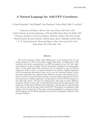 A Natural Language for AdS/CFT Correlators