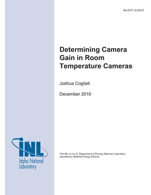 Determining Camera Gain in Room Temperature Cameras