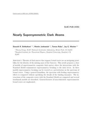 Nearly Supersymmetric Dark Atoms