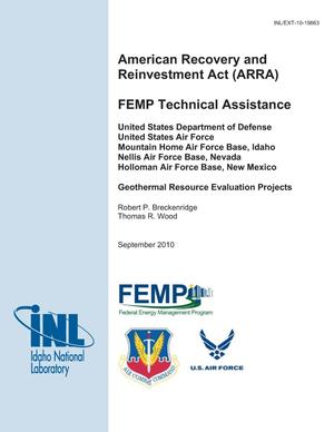 American Recovery and Reinvestment Act (ARRA) FEMP Technical Assistance for Geothermal Resource Evaluation Projects