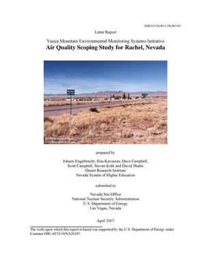 Air Quality Scoping Study for Rachel, Nevada (EMSI April 2007)