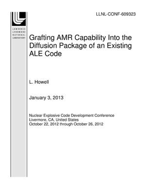 Grafting AMR Capability Into the Diffusion Package of an Existing ALE Code