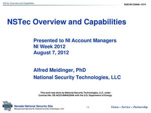 NSTec Overview and Capabilities