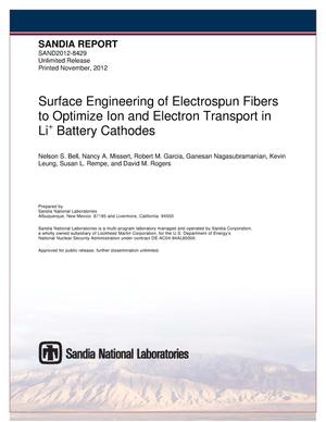 Surface engineering of electrospun fibers to optimize ion and electron transport in Li%2B battery cathodes.
