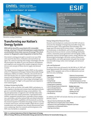 Transforming our Nation's Energy System, Energy Systems Integration Facility (ESIF)