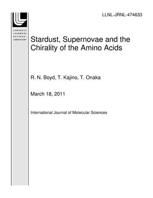Stardust, Supernovae and the Chirality of the Amino Acids