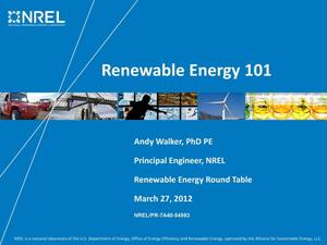 Renewable Energy 101 (Presentation)
