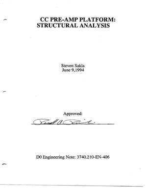 CC Pre-Amp Platform: Structural Analysis