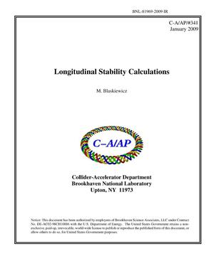 Longitudinal Stability Calculations