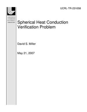 Spherical Heat Conduction Verification Problem