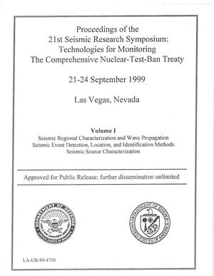 Proceedings of the 21st Seismic Research Symposium: Technologies for Monitoring The Comprehensive Nuclear Test-Ban Treaty