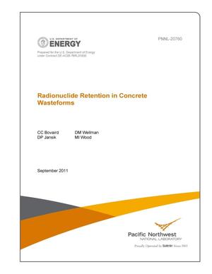 Radionuclide Retention in Concrete Wasteforms