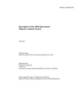 Description of the ARM Operational Objective Analysis System