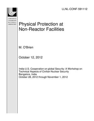 Physical Protection at Non-Reactor Facilities