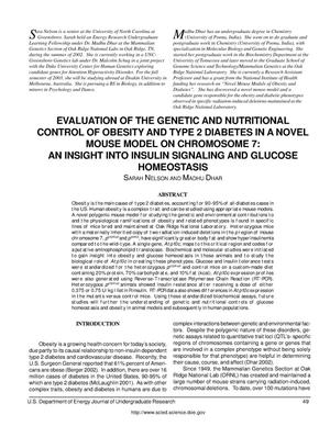 Evaluation of the Genetic and Nutritional Control of Obesity and Type 2 Diabetes in a Novel Mouse Model on Chromosome 7: An Insight into Insulin Signaling and Glucose Homeostasis