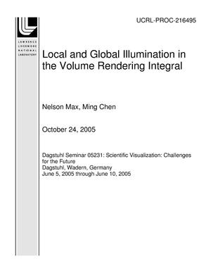 Local and Global Illumination in the Volume Rendering Integral