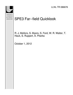 SPE3 Far-field Quicklook