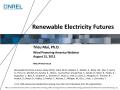 Presentation: Renewable Electricity Futures