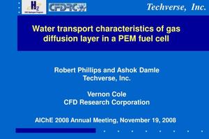Water Transport Characteristics of Gas Diffusion Layer in a PEM Fuel Cell