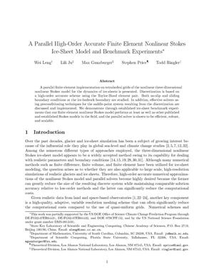 A parallel high-order accurate finite element nonlinear Stokes ice sheet model and benchmark experiments