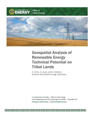 Geospatial Analysis of Renewable Energy Technical Potential on Tribal Lands