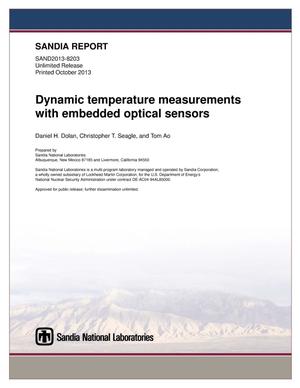 Dynamic temperature measurements with embedded optical sensors.