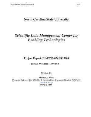 Scientific Data Management Center for Enabling Technologies