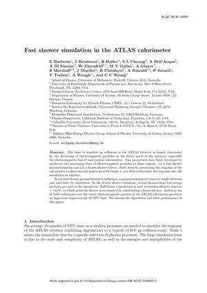 Fast Shower Simulation in the ATLAS Calorimeter