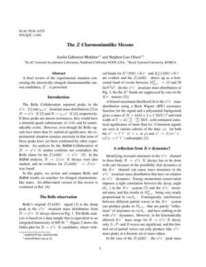 The Z Charmoniumlike Mesons