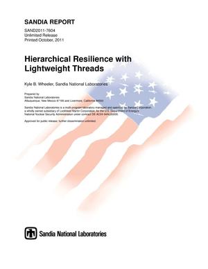Hierarchical resilience with lightweight threads.