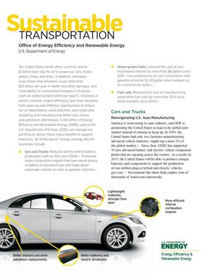 Sustainable Transportation (Fact Sheet)