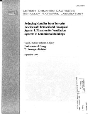 Reducing Mortality from Terrorist Releases of Chemical and Biological Agents: I. Filtration for Ventilation Systems in Commercial Building