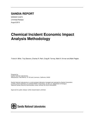 Chemical incident economic impact analysis methodology.